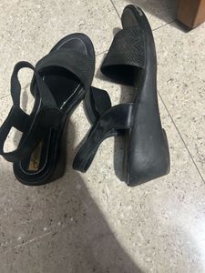 Black Slingback Sandals