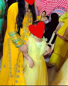Yellow Embroidered Indian Suit
