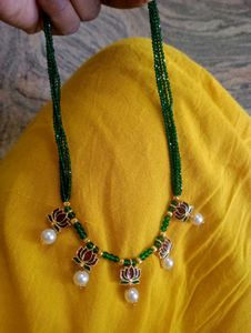 Lotus Pearl Necklace