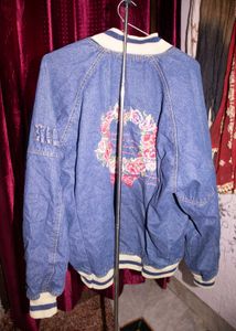 Vintage Denim Embroidered Jacket
