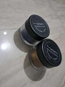Mac Golden &amp; Blue Shimmer Eyeshadow Glitters