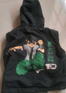 Ben 10 Kids' Black Sleeveless Jacket