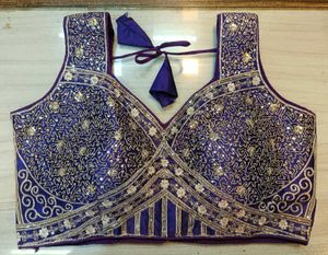 Purple Sequins Blouse