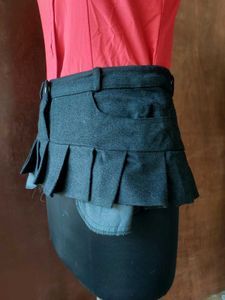 Micro Skirt-over Pants Skirt