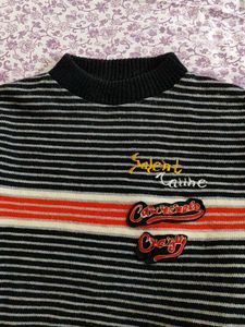 Striped Knit Sweater