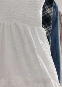 Korean White Midi Dress