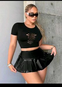 New Mini A Line Sexy Black Skirt With Tags