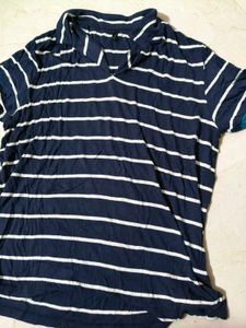 Striped Navy Blue T-Shirt