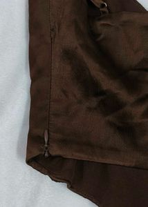 Zara Brown Corset Top