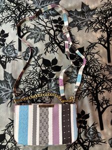 Striped Crossbody Bag