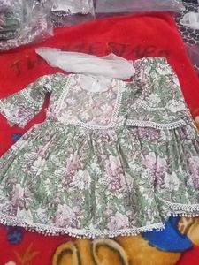 Floral Print Girls' Outfit