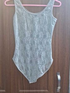 Grey Sheer Bodysuit