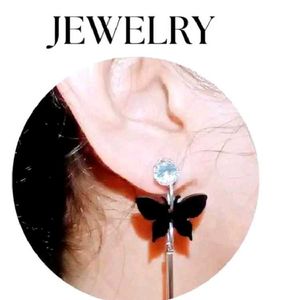 🦋🖤Butterfly Drop Earrings