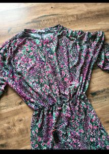 Og Zara floral glittery dress