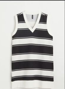 H&m Stripped V Neck Dress