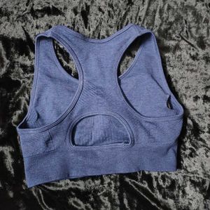 💙 SEAMLESS CROP SPORTS BRA