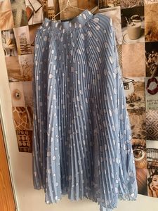 Pleated Midi Skirt