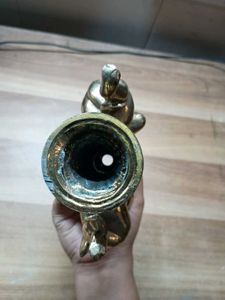 white metal lamp part