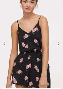 H&M Divided Black Playsuit Shorts
