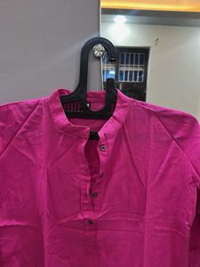 Pink Cotton Kurta