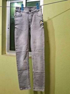 Grey Denim Jeans