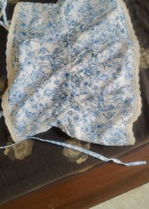 Floral Top with Lace Trim