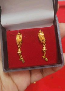 Gold Long Earrings