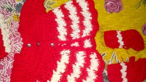 Crochet Kids New Outfit Handknit Set