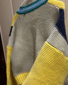 Korean Colorful Striped Knit Cardigan