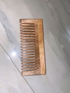 Organic Neem Wooden Comb Anti Hair Fall &amp; Dandruff