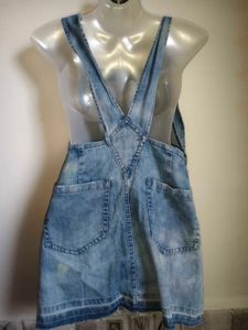 Denim Dungaree Dress
