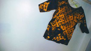 Polka Dot Bleach Dye Top