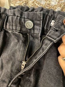 Vintage Gothic Black Wash High-Waisted Jeans