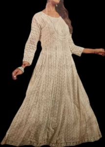 White Chikankari Dress
