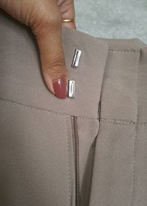 Beige Formal Trousers