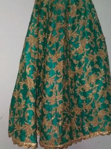 Heavy Worked Lehnga Kurti And Dupatta For Girls