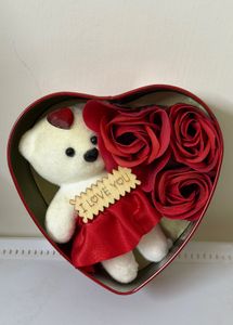 Red Heart-Shaped Tin