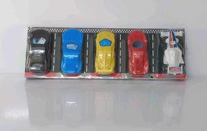 5 Plastic Toy Car Set