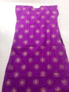 Purple Embroidered Nightgown
