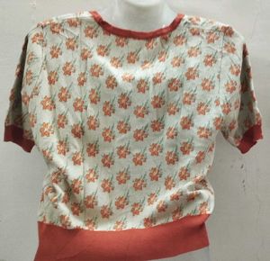 Floral Knit Cardigan Top