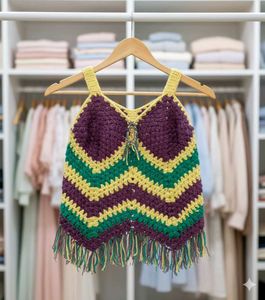 Crochet Fringe Tank Top