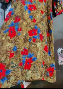 Multi Floral🔴🔵Kurti For Girl Or Woman 40 Bust