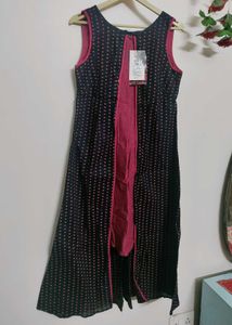 New Globus Red Black Kurta