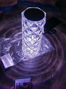 Rose Diamond Table Lamp USB charging Touch Light