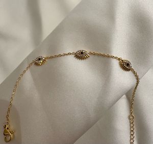 Anti Tarnish Evil Eye Bracelet