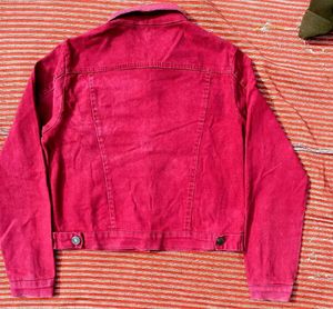 Red Denim Jacket - Stylish &amp; Unique