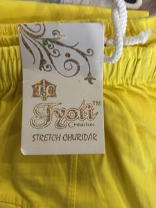 Kyoti Yellow Stretch Churidar