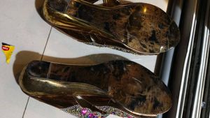 Heels Sandal ..With Beautiful Multi Stones