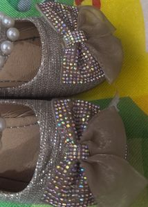 Sparkly Golden Baby Shoes