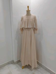 Elegant Beige Maxi Dress